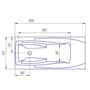 Ванна акриловая Artel Plast (Bolzaro) Прекраса 1900х900