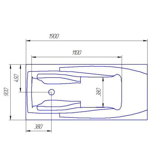 Ванна акриловая Artel Plast (Bolzaro) Прекраса 1900х900