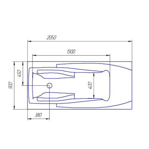 Ванна акрилова Artel Plast (Arezzo) Василіса 2050х900
