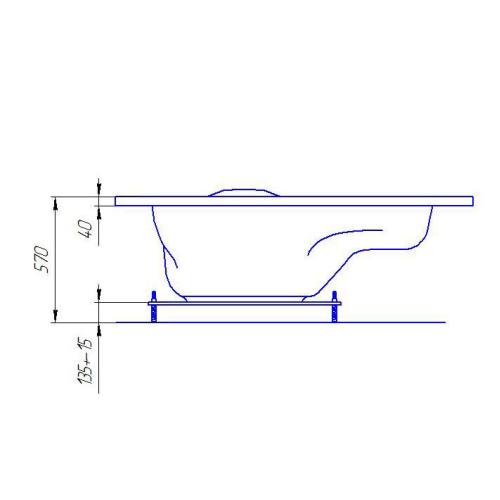 Ванна акриловая Artel Plast (Cesena) Злата 1360х1360