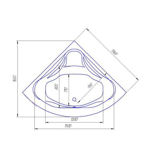 Ванна акрилова Artel Plast (Barletta) Станіслава 1500х1500