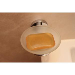 Мильниця скляна одинарна SP 8122 (хром)