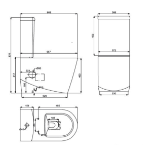Унітаз-компакт Primera Grand 8190022