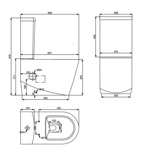 Унітаз-компакт Primera Grand 8190022