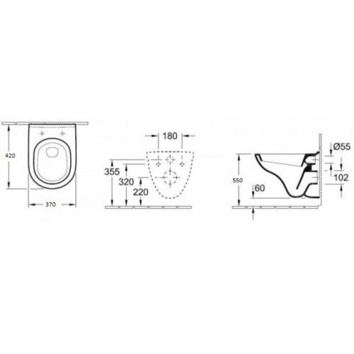 Підлоговий унітаз Primera Topic 8290020 Підлоговий унітаз Primera Topic 8290020