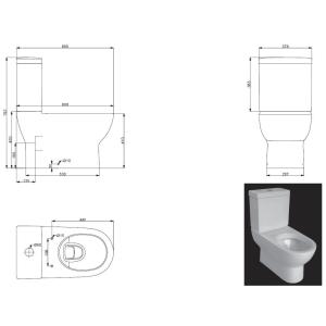 Унітаз-компакт Devit Fresh 3010121 Унітаз-компакт Devit Fresh 3010121