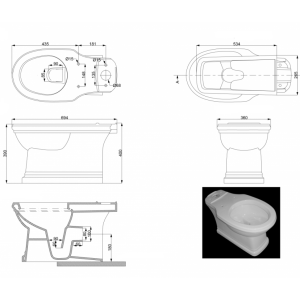Унитаз-компакт Devit Sheffild 3010133