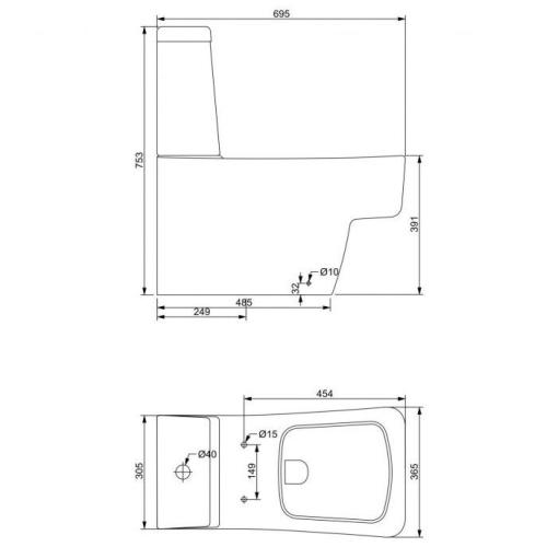 Унітаз-компакт Devit Katarina 2.0 3110148 Унітаз-компакт Devit Katarina 2.0 3110148