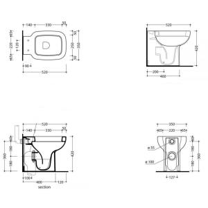 Підлоговий унітаз Devit Soul 3030149