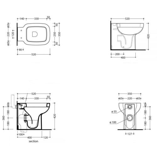 Підлоговий унітаз Devit Soul 3030149 Підлоговий унітаз Devit Soul 3030149