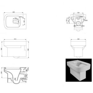 Підвісний унітаз Devit Graphics 3020126 Підвісний унітаз Devit Graphics 3020126