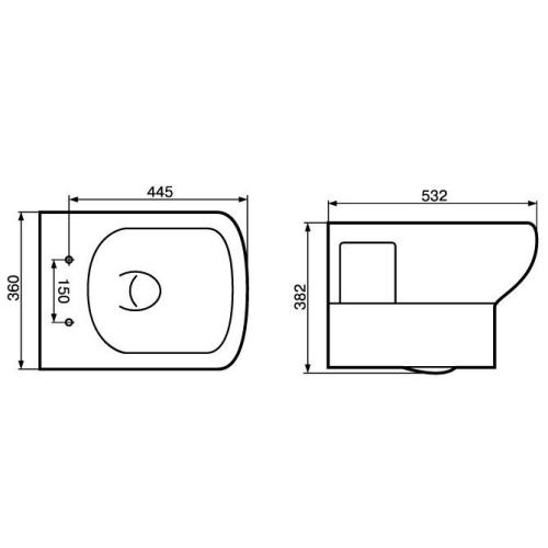 Підвісний унітаз Devit Comfort 3020123 Підвісний унітаз Devit Comfort 3020123