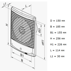 Vents 150 M3 бытовой вентилятор