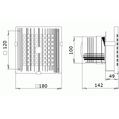 Blauberg Art 100 побутовий вентилятор Blauberg Art 100 побутовий вентилятор