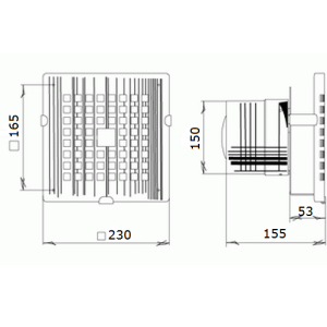 Blauberg Art 150 побутовий вентилятор Blauberg Art 150 побутовий вентилятор