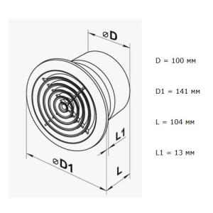 Vents 100 ПФ бытовой вентилятор