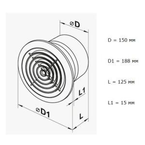 Vents 150 ПФ бытовой вентилятор