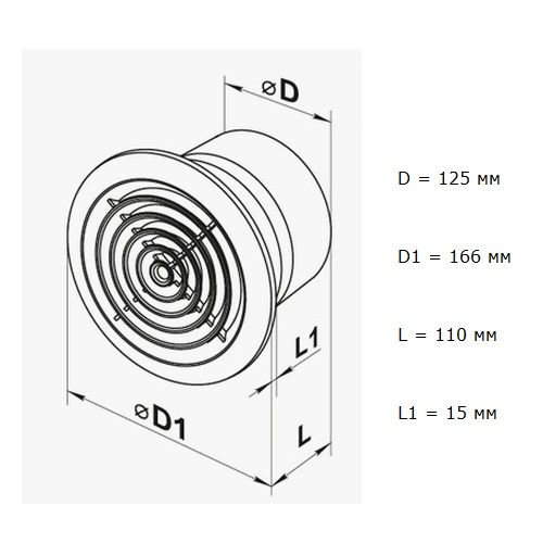 Vents 125 ПФ турбо бытовой вентилятор Vents 125 ПФ турбо бытовой вентилятор