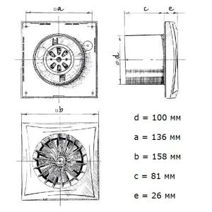 Blauberg Sileo 100 бытовой вентилятор