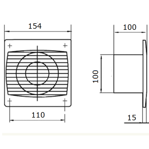 Домовент 100 C1 бытовой вентилятор
