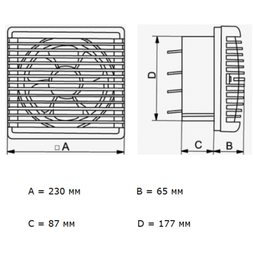 Домовент ВВР 180 побутовий вентилятор