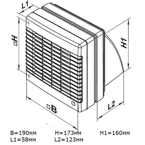 Vents 125 МАО2 бытовой вентилятор