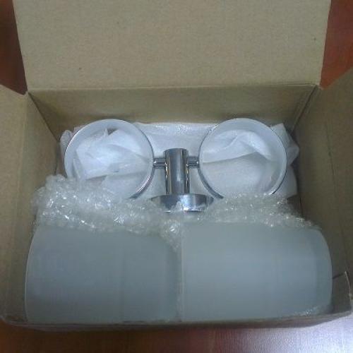 Склянка для ванної подвійної SP 8128 (хром) Склянка для ванної подвійної SP 8128 (хром)