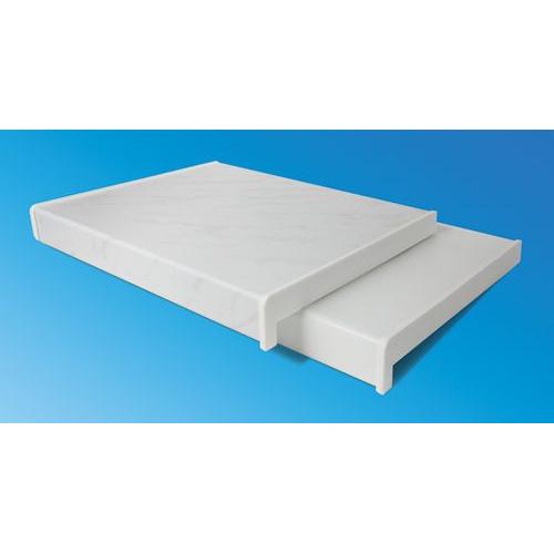 Подоконник ПВХ WYMAR 700мм (Белый, мраморный)