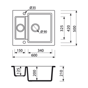 Гранітне миття Marmorin BARIO 1,5k Гранітне миття Marmorin BARIO 1,5k