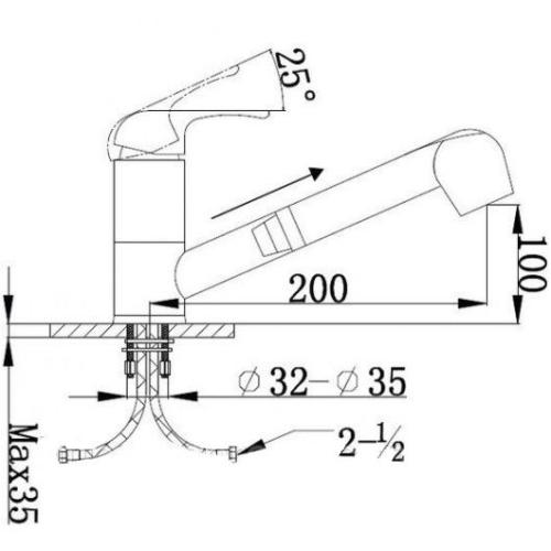 Смеситель для кухни Imprese SOLA 55600