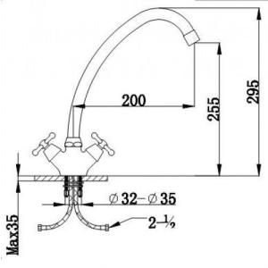 Смеситель для кухни Imprese 55700