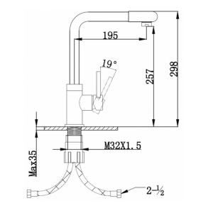 Змішувач для кухні Imprese LOTTA 55400 Змішувач для кухні Imprese LOTTA 55400