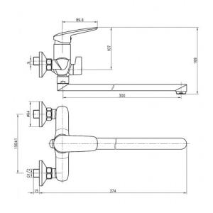 Змішувач для ванни Imprese PRAHA 35030 Змішувач для ванни Imprese PRAHA 35030