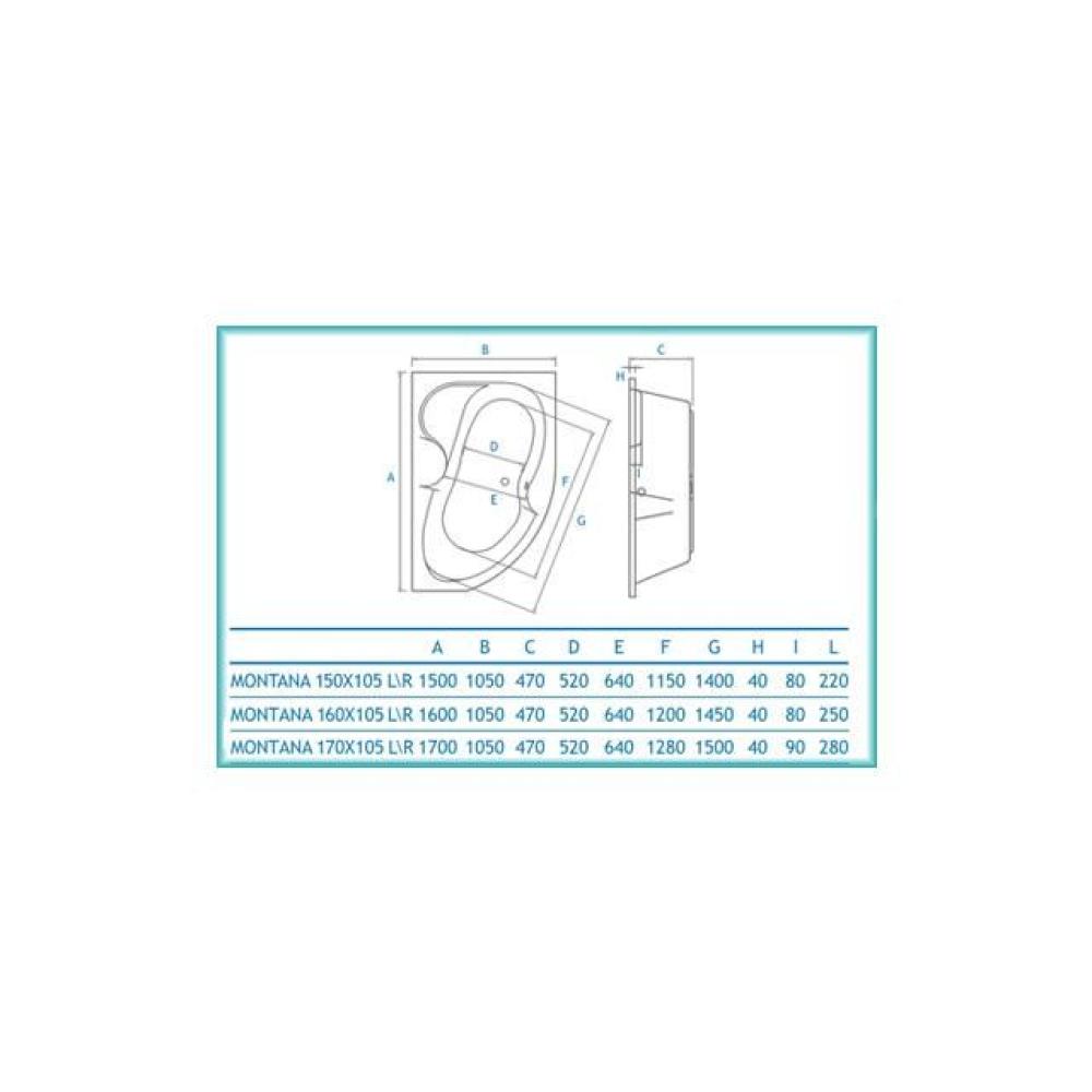 Гідромасажна Ванна Koller Pool Montana 150х105 L/P Hydro Optimal