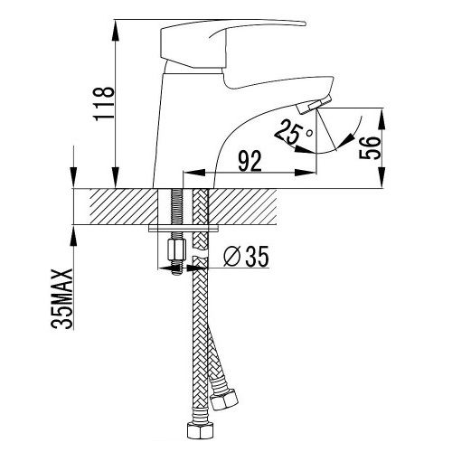 Смеситель для раковины Imprese LIDICE 05095 Смеситель для раковины Imprese LIDICE 05095