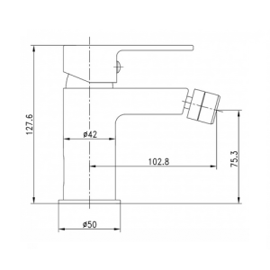 Смеситель для биде Imprese LESNA 40070 Смеситель для биде Imprese LESNA 40070