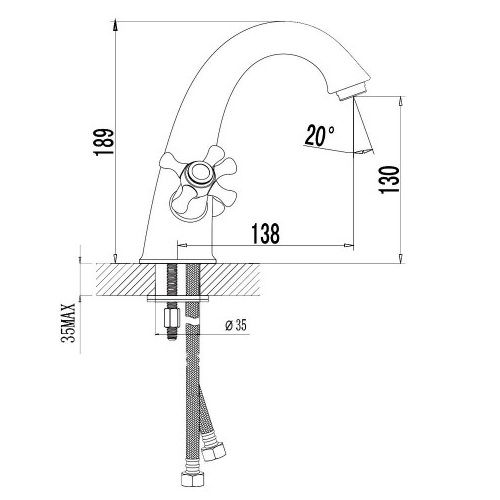 Смеситель для раковины Imprese RALSKO 05240 new Смеситель для раковины Imprese RALSKO 05240 new