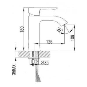 Смеситель для раковины Imprese VYSKOV 05340