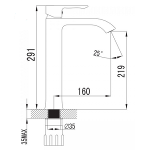 Смеситель для раковины Imprese VYSKOV 05340-H