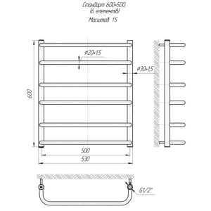 Полотенцесушитель Mario Стандарт