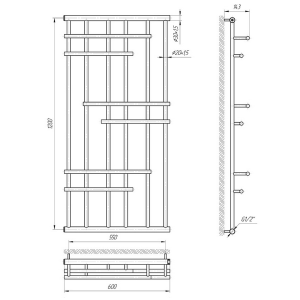 Полотенцесушитель Mario Элит Полотенцесушитель Mario Элит