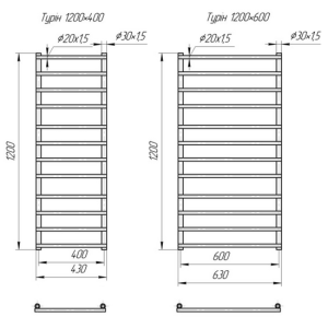 Полотенцесушитель Mario Турин Полотенцесушитель Mario Турин