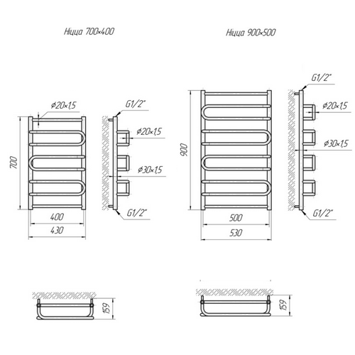 Полотенцесушитель Mario Ницца