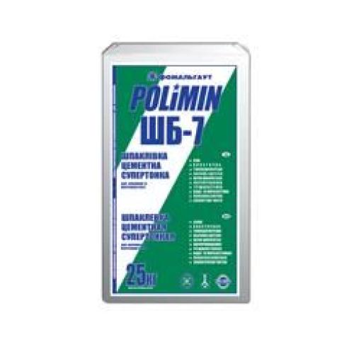 ПОЛИМИН ШБ-7 Шпаклевка белая цементная 25 кг