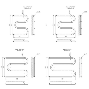Полотенцесушитель Mario Змейка 25