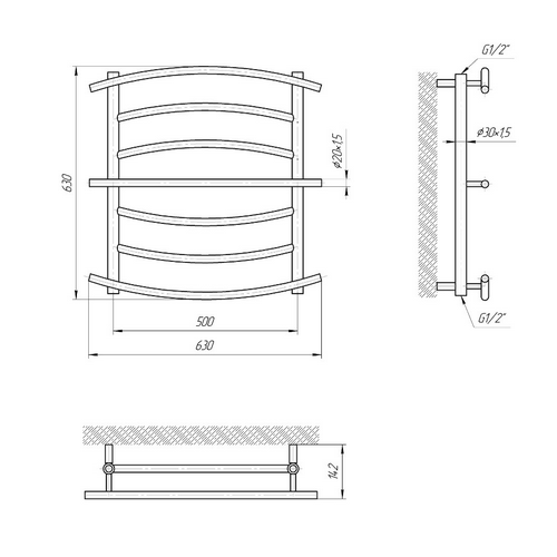Полотенцесушитель Mario Лион