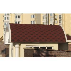 Битумная черепица Kerabit Волна красно-черный 70010