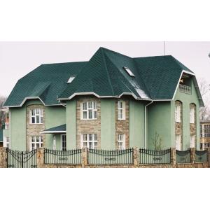 Бітумна черепиця Kerabit Хвиля зелено-чорний 70011