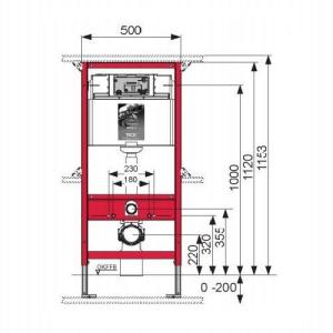 Система інсталяції для унітазу TECEbase 9400000 Система інсталяції для унітазу TECEbase 9400000