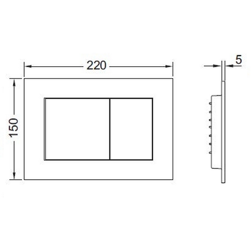Панель змиву TECE ambia 9240400